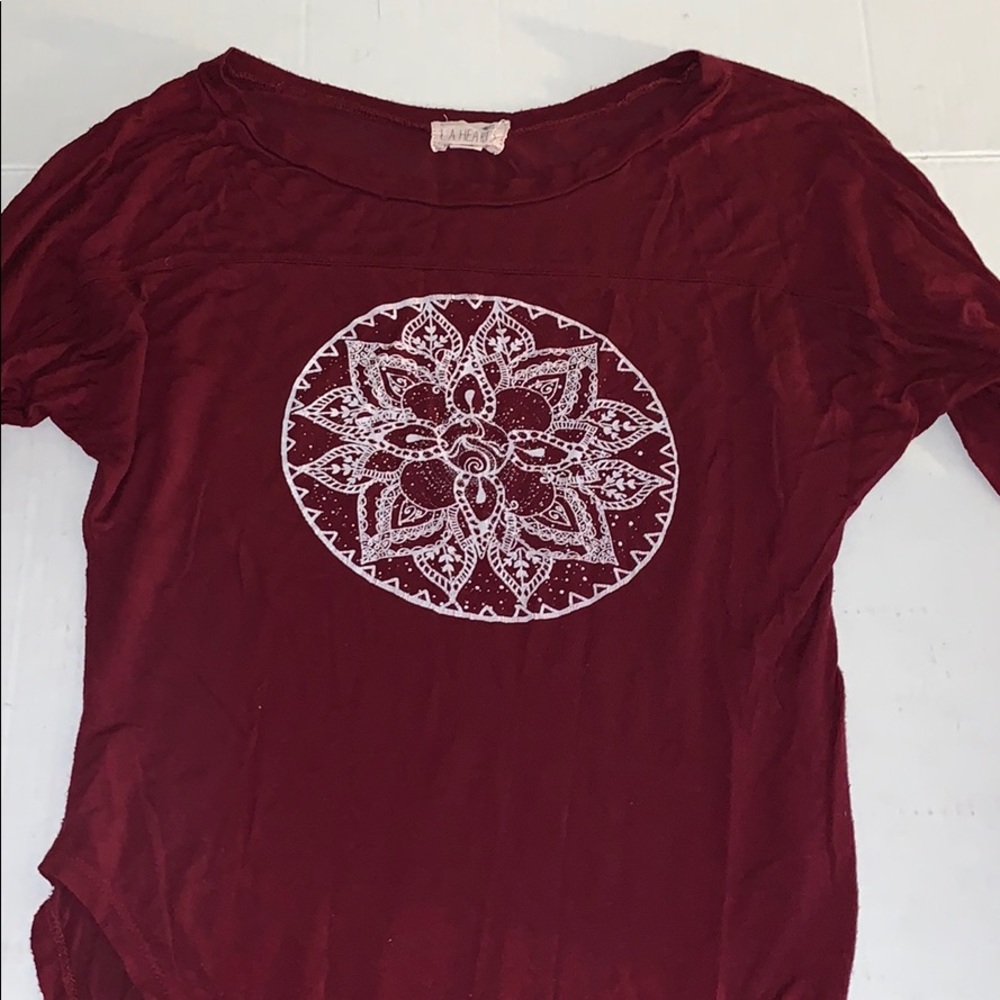 Burgundy Long sleeve